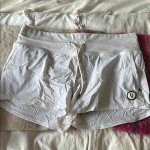 White Athletic Women's Shorts